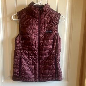 Patagonia Women's Burgundy Puffer Vest